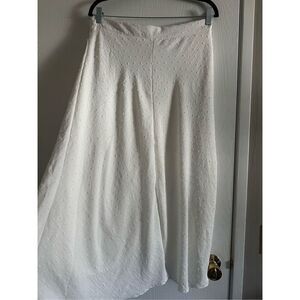 Altrd State White Textured Maxi Skirt Size XL NWOT